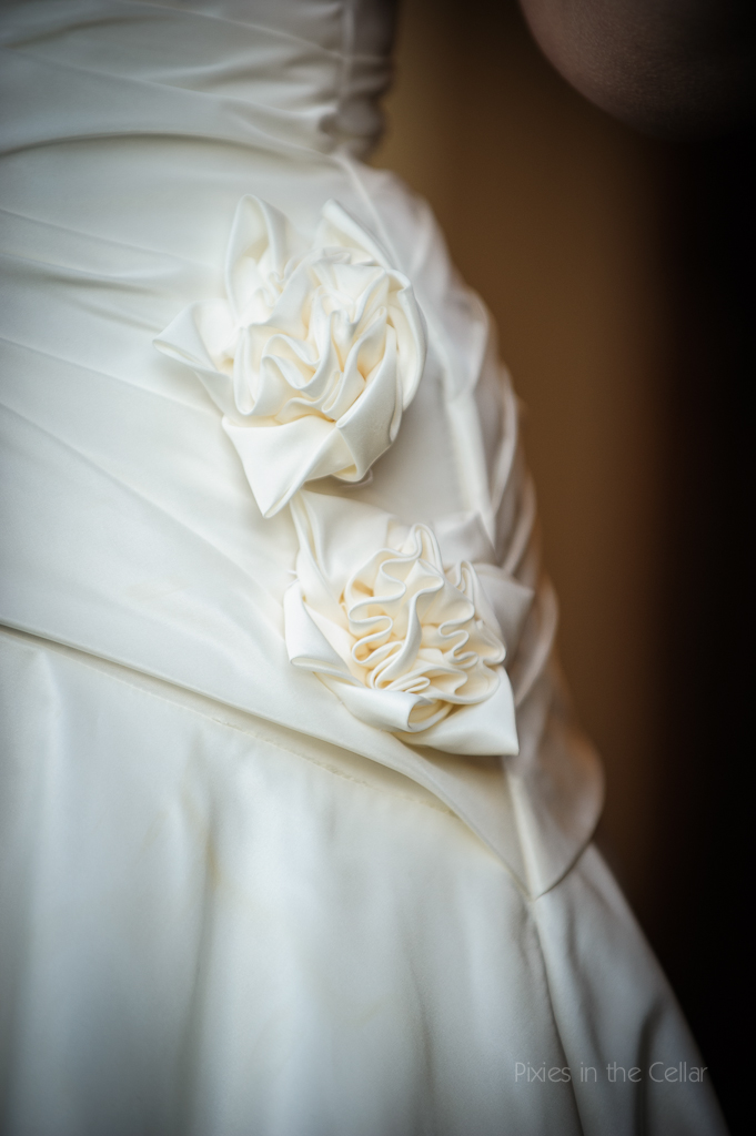 wedding dress detail