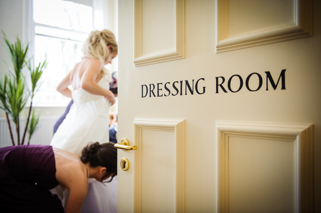 bride getting ready joshua bradley wedding