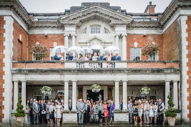 Eaves Hall Rainy wedding