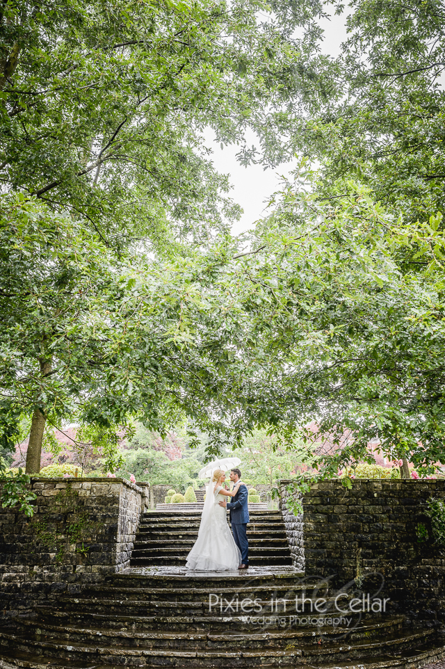 Eaves Hall Wedding Rainy