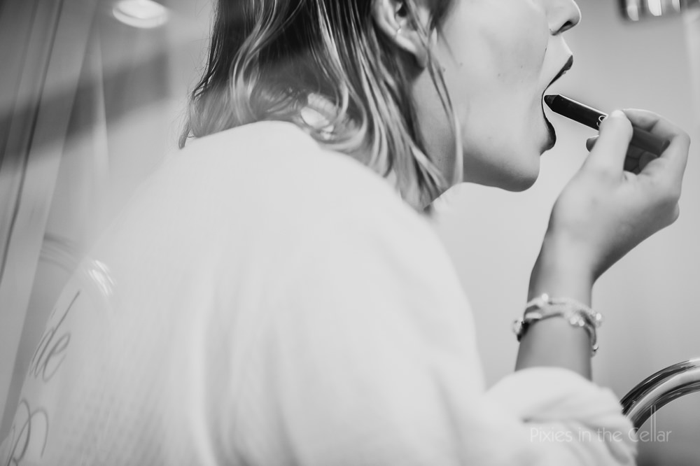 bridal prep own make-up