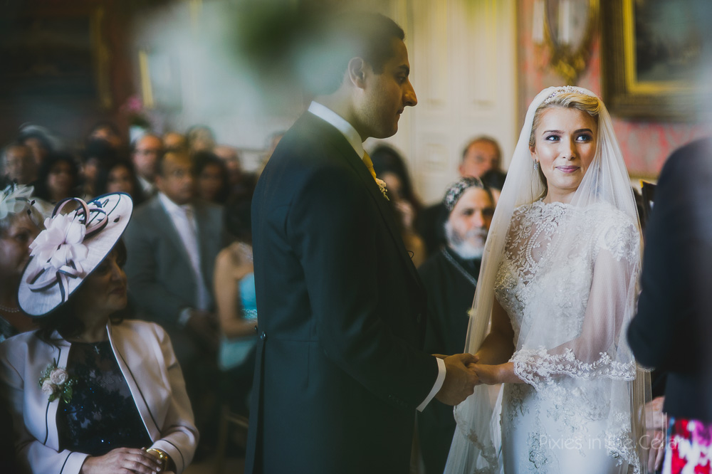 Capesthorne Hall Wedding ceremony Photography