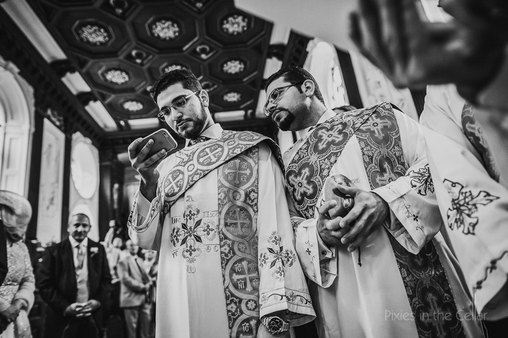 Orthodox wedding ceremony choir