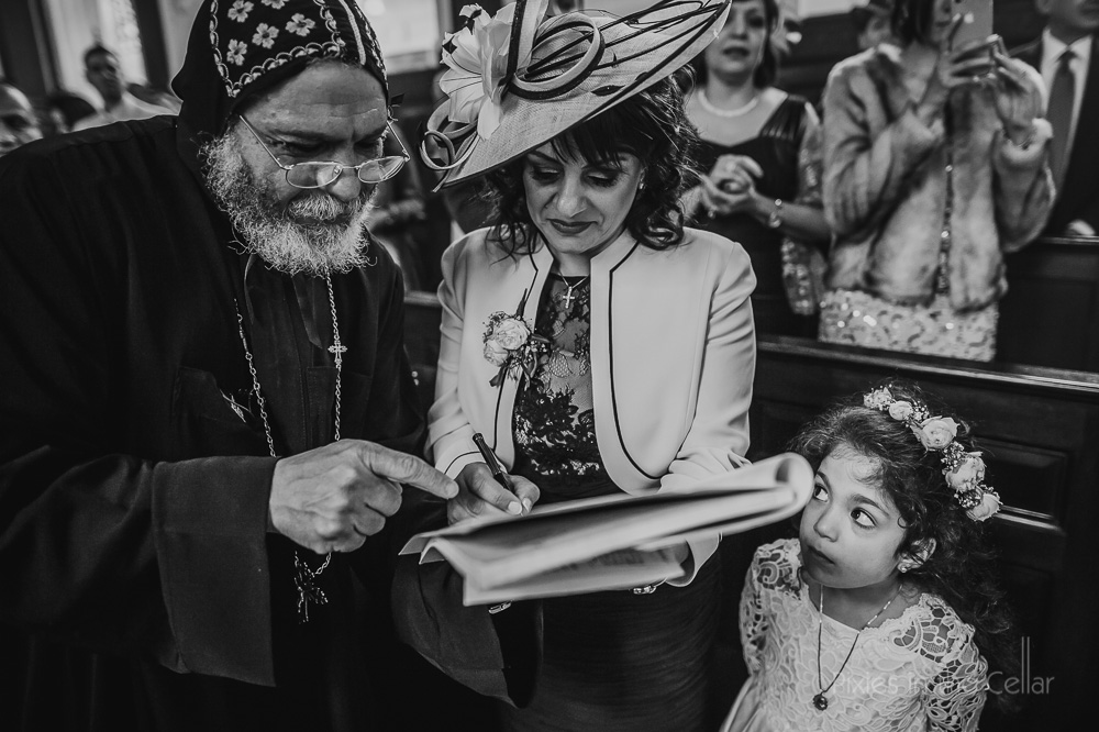 signing register coptic orthodox wedding