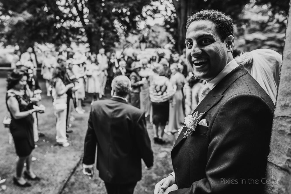 surprised groom