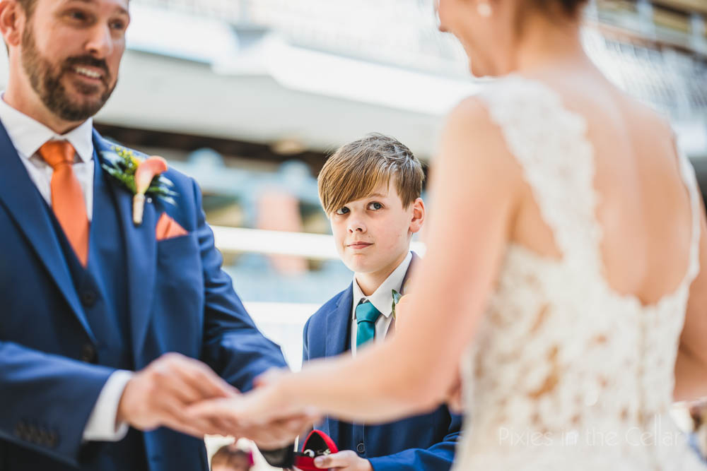 exchange of rings wedding Manchester 