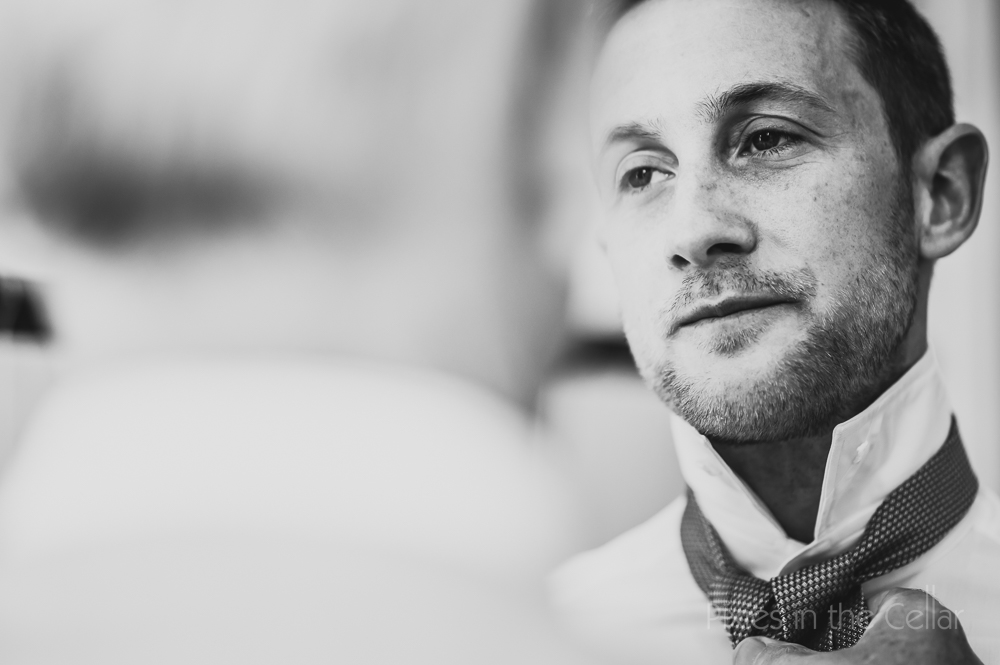 Manchester groom wedding photo with tie